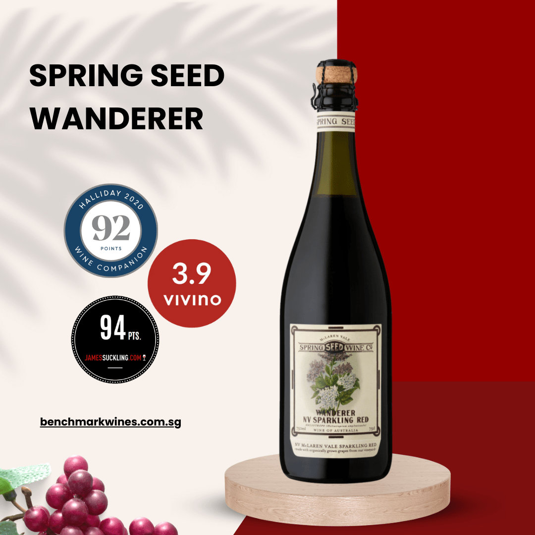 Spring Seed Wine Company 'Wanderer' Sparkling Red N.V. (Organic) 750ml ...