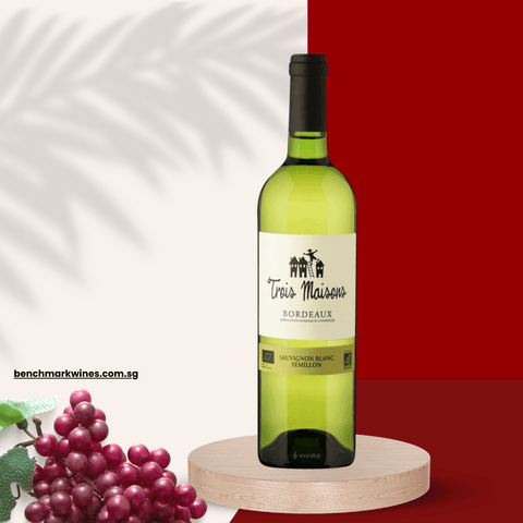 Trois Maisons Blanc Sauvignon Blanc and Sémillon 2018 Bordeaux, 750ml - White WineBenchmark Wines