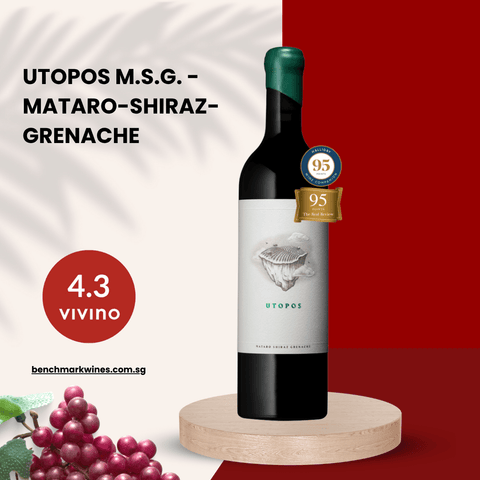 Utopos M.S.G. - Mataro - Shiraz - Grenache 2019 Barossa Valley, 750ML - Red WineBenchmark Wines